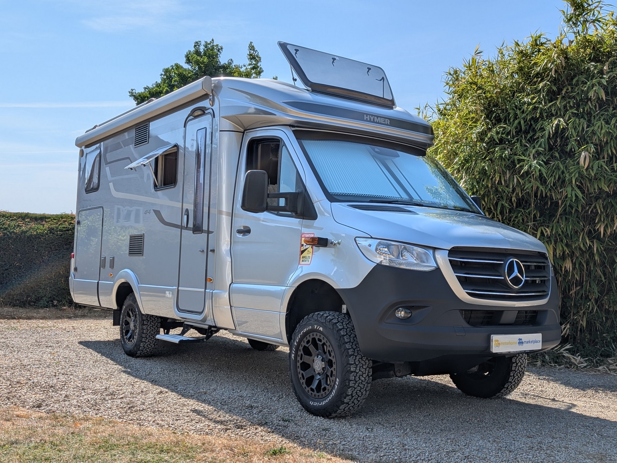 Hymer motorhome photographed by Motorhome Marketplace